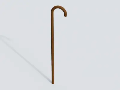 Cane 01 Low-poly 3D model