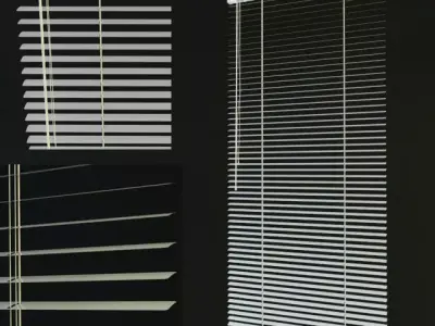Jalousie blinds - blinds 3D model