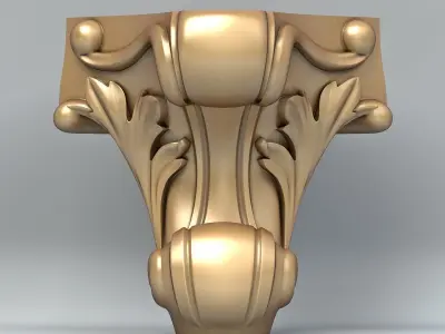 Furniture leg 007 Free 3D model