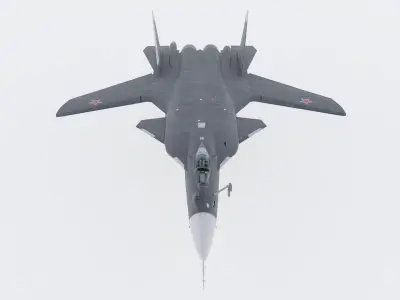 SUKHOI SU-47 FIGHTER JET 3D model