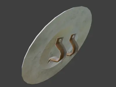 Taskmaster Shield Free low-poly 3D model