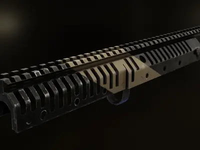 VLTOR CASV14 Rail System for M1A and M14 Low-poly 3D model