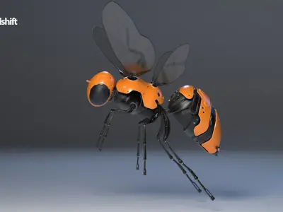 3d model of the cyberpunk Wasp 3D model