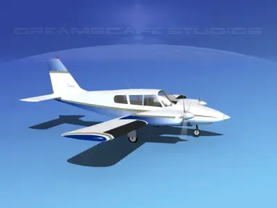 Piper PA-34 Seneca V05 3D model