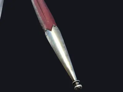 Bollock Dagger Model Low-poly 3D model