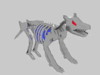Metalic Animal Bone 3D model