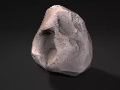 2600 Lowpoly Rock Free low-poly 3D model