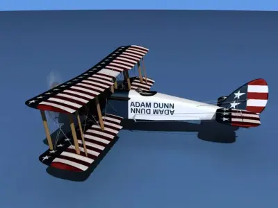 Airco DH-4 V05 Flying Circus 3D model