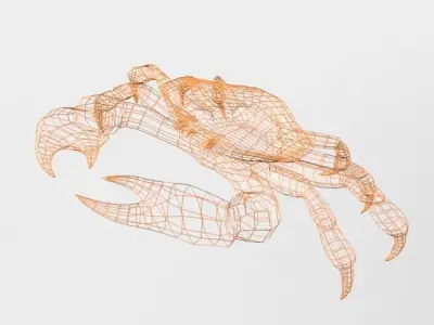 16 Marine Animals Pack - Colletion Low-poly 3D model