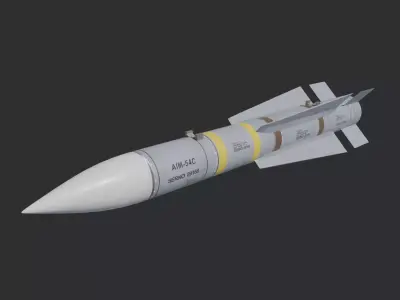 AIM-54C Phoenix missile 3D model
