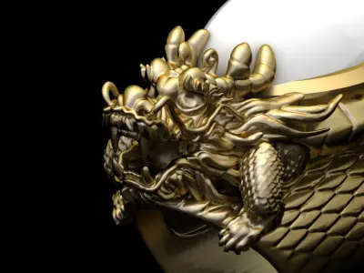 Dragon Ring3 Free 3D print model