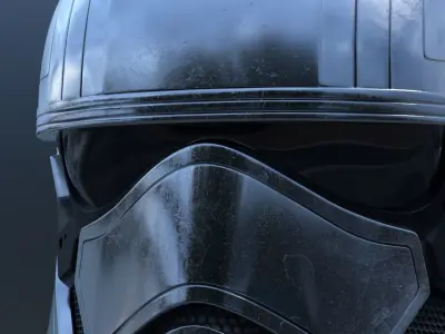 Captain Phasma Helmet  Low-poly 3D model