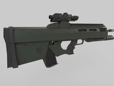  Assault rifle 3D model