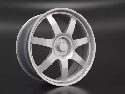 3D model Wheel silver 3D model