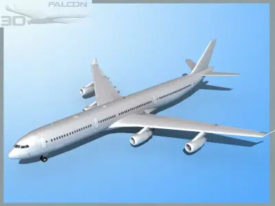 Falcon3D A340-600 FBMetal 3D model