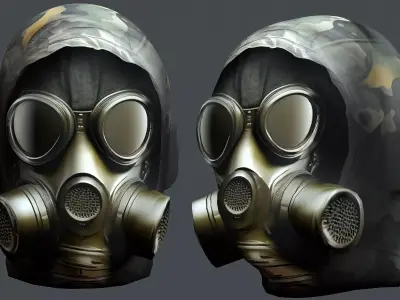 Helmet 3d model military combat Military Low-poly Low-poly 3D model