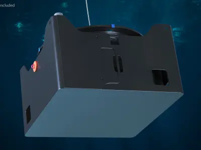 SAIC Tsunami Detection Buoy During Deployment 3D model