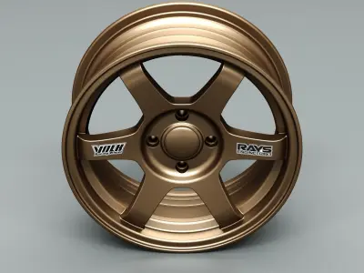 Volk RAYS TE37 OG Low-poly 3D model