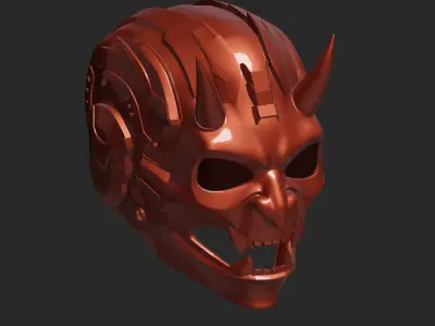 Cyber Demon 2 Helmet 3D print model