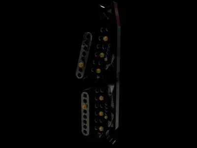 HCD Billet Four Link Brackets Low-poly 3D model