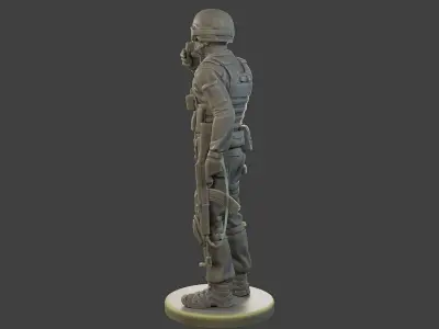 CzechSlovak Police Tactical Unit CPTU1 005 3D print model
