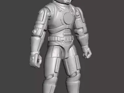 CAPTAIN POWER DREAD TROOPER COMMANDER PROTOTYPE TOY 4INCH FIGURE 3D print model