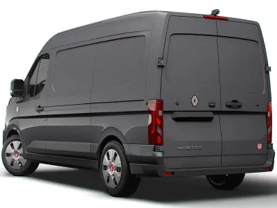 Renault Master L2H2 Van E-TECH Red Edition 2024 3D model