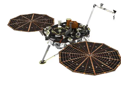 Insight lander Low-poly 3D model