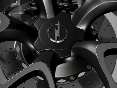 Opel Insignia OPC Concept wheel 3D model