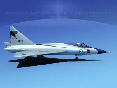 Convair F-102 Delta Dagger HAF 3D model
