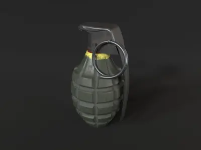 Gerenade With Textures 3D model