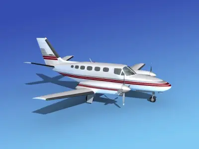 Cessna 441 Conquest II V09 3D model