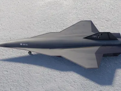 Lockheed Martin SR-72 Son of Blackbird Low-poly 3D model