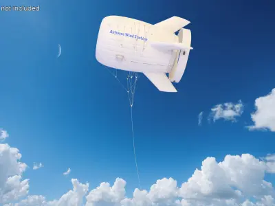 Inflatable Airborne Wind Turbine 3D model