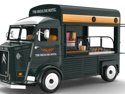 Food Trucks Collection 3D model purchase