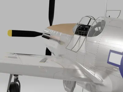 P-51 C Mustang Lopes Hope 3D model