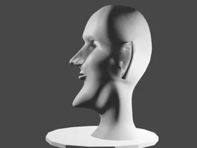  3d demon  head  model Low-poly 3D model