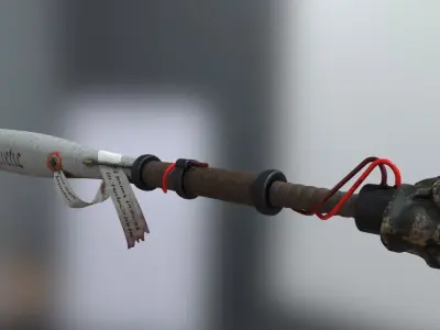 Horny bat Beretic skull 3D model