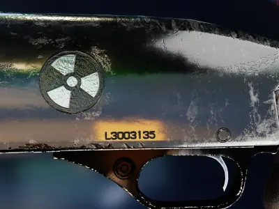 Nuke Shotgun Low-poly 3D model