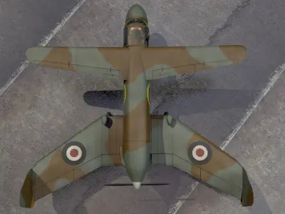 Miles M-35 Libellula 3D model