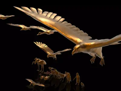 Bird Collection low poly game ready Low-poly 3D model
