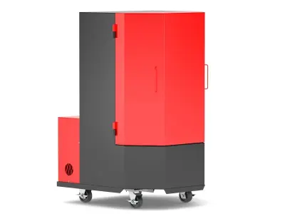 Garage Floor Standing Parts Washer 3D model