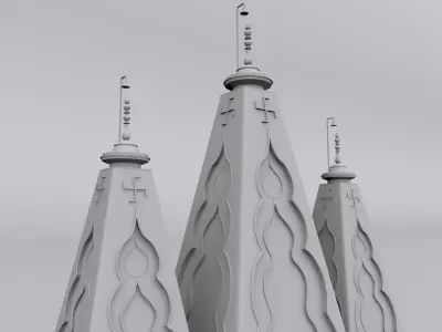 Hari Krishan Temple 3D model