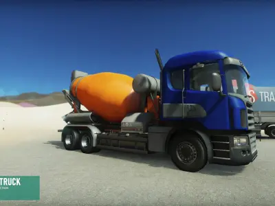 Big truck - construction vehicle 3D model