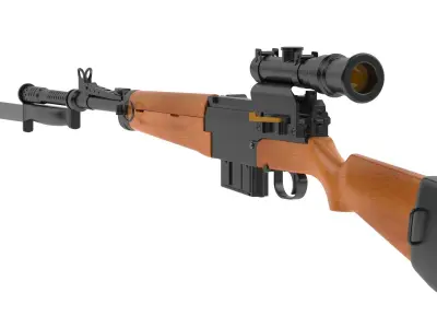 MAS-49 rifle 3D model