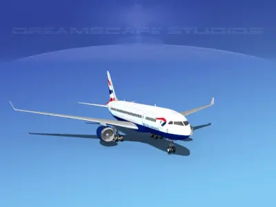 Boeing 787-8 British Airways 3D model
