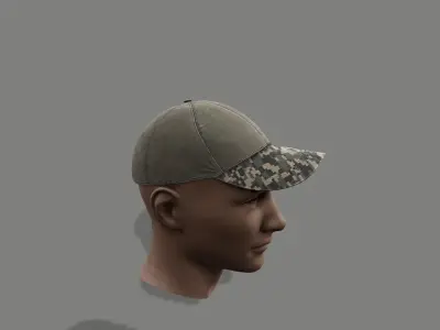 Baseball Cap 01 Low-poly 3D model