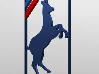 auverland logo 3D model