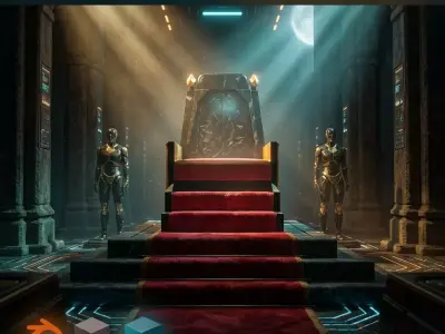 Royal Throne 3D Model 3D model