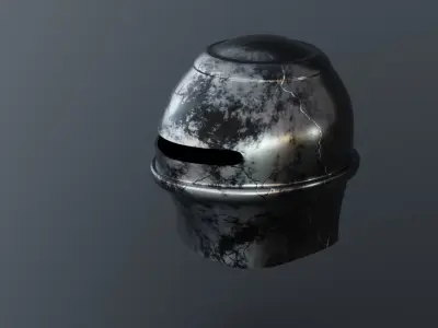 3D Medieval Knight Helmet 3D model
